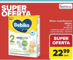 Carrefour Mleko modyfikowane Bebiko 2 nutriflor oferta