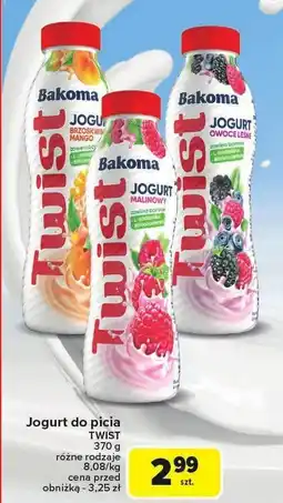 Carrefour Jogurt Twist do picia Bakoma oferta