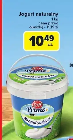 Carrefour Jogurt naturalny Zott Primo oferta