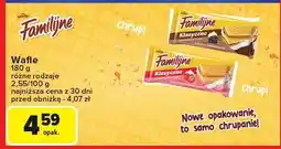 Carrefour Wafle Familijne różne rodzaje oferta