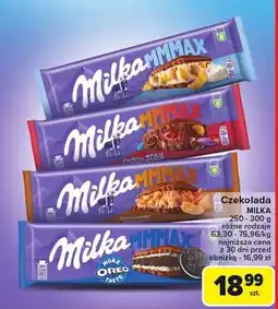 Carrefour Czekolada Milka różne rodzaje oferta