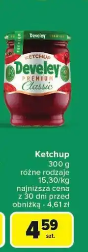 Carrefour Ketchup Develey różne rodzaje oferta