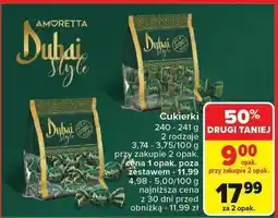 Carrefour Cukierki Dubai Style różne rodzaje Amoretta oferta