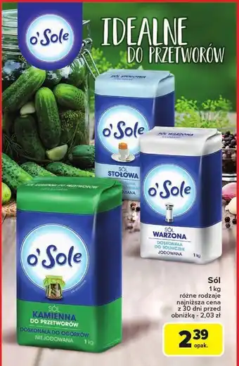Carrefour Sól o'Sole oferta