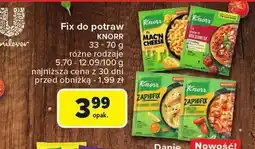 Carrefour Fix do potraw Knorr różne rodzaje oferta