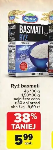 Carrefour Ryż basmati Melvit oferta