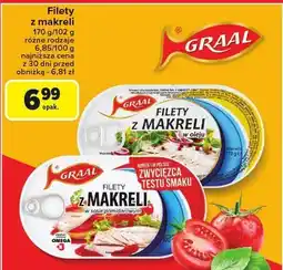 Carrefour Filety z makreli Graal różne rodzaje oferta