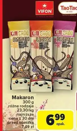 Carrefour Makaron Vifon Kim Choo różne rodzaje oferta