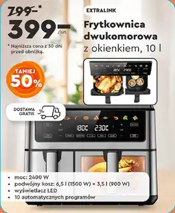 Biedronka EXTRALINK Frytkownica dwukomorowa oferta