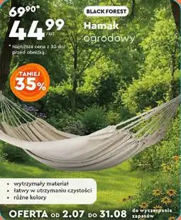 Biedronka BLACK FOREST Hamak ogrodowy oferta