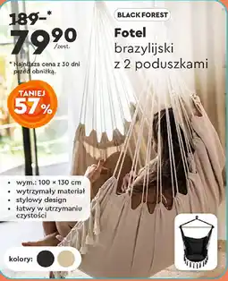 Biedronka BLACK FOREST Fotel brazylijski oferta