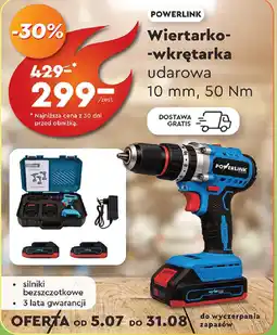 Biedronka POWERLINK Wiertarko-wkrętarka udarowa oferta