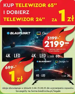 Biedronka Telewizor 65" oferta