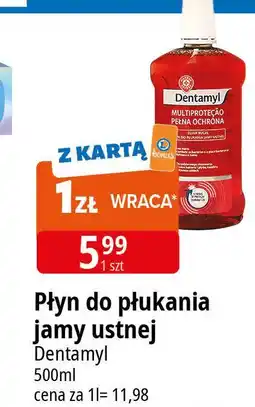E.Leclerc Płyn do płukania ust Wiodąca Marka Dentamyl oferta