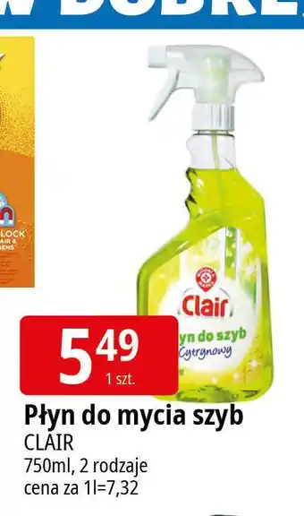 E.Leclerc Płyn do mycia szyb cytrynowy Wiodąca Marka Clair oferta