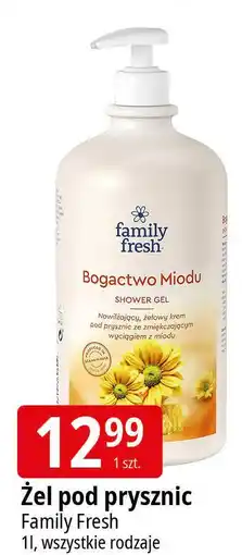 E.Leclerc Żel pod prysznic bogactwo miodu Family Fresh oferta
