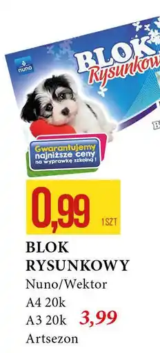 E.Leclerc Blok rysunkowy a3 20 kartek Nuno oferta