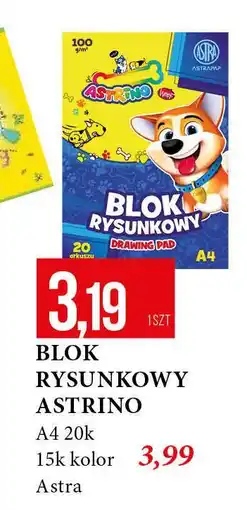 E.Leclerc Blok rysunkowy kolorowy a4/15k Astra oferta