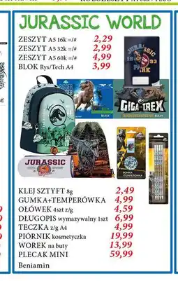 E.Leclerc Plecak mini jurassic world Beniamin oferta