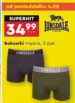 Biedronka Bokserki męskie m-xxl Lonsdale oferta