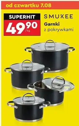 Biedronka Garnek ze szklaną pokrywą 5 l Smukee Kitchen oferta