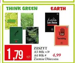 E.Leclerc Zeszyt a4/80 k w kratkę Ziemia Obiecana oferta