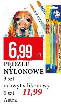 E.Leclerc Pędzle z włosia nylonowego silikonowym uchwytem Astra oferta