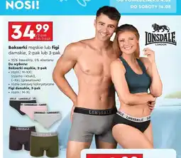 Biedronka Figi damskie m-xl Lonsdale oferta