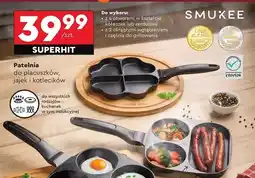 Biedronka Patelnia z 2 okrągłymi wgłębieniami i częścią do grillowania Smukee oferta