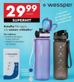 Biedronka Butelka filtrująca 500 ml Wessper oferta