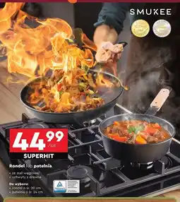 Biedronka Patelnia głęboka 24 cm Smukee Kitchen oferta