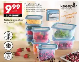 Biedronka Zestaw pojemników 500 ml Keeeper oferta