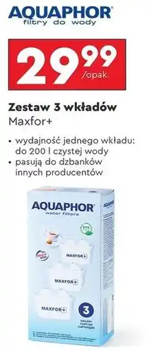 Biedronka Wkład maxfor Aquaphor oferta