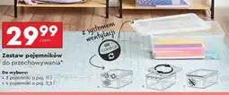 Biedronka Zestaw pojemników do przechowywania 5.5 l oferta