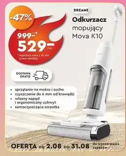 Biedronka Odkurzacz mopujący mova k10 Dreame oferta