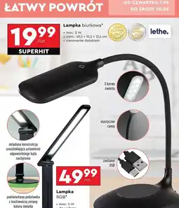 Biedronka Lampka biurkowa Lethe oferta