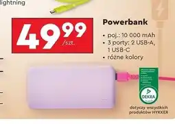 Biedronka Powerbank 10000mah Hykker oferta