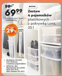 Biedronka Pojemniki lona 25 l Rotho oferta