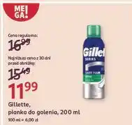 Rossmann Pianka do golenia sensitive skin Gillette Series oferta