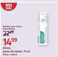 Rossmann Pasta do zębów z aminofluorkiem Elmex Sensitive oferta