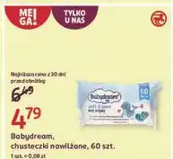 Rossmann Chusteczki nawilżane soft & pure Babydream oferta