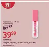 Rossmann Olejek do ust pink flush Rimmel Stay Glossy oferta