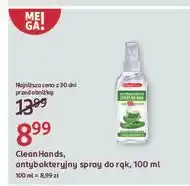Rossmann Spray do rąk z aloesem Cleanhands oferta