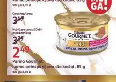 Rossmann Karma dla kota z cielęciną Purina Gourmet Gold oferta