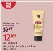 Rossmann Podkład perfekcyjne dopasowanie idealne krycie 16h multi-hydration 103 light beige Aa Ideal Tone oferta