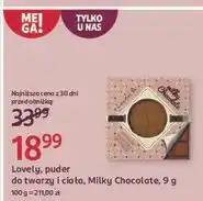 Rossmann Puder brązujący milky chocolate Lovely Matte Face Bronzer oferta