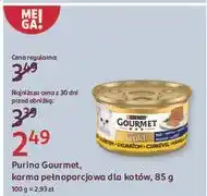 Rossmann Karma dla kota kurczak Purina Gourmet Gold oferta