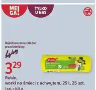 Rossmann Worki na śmieci z uchwytami 25 l Rubin Licht oferta
