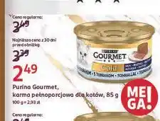 Rossmann Karma dla kota z tuńczykiem Purina Gourmet Gold oferta