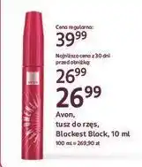 Rossmann Tusz do rzęs blackest black Avon oferta